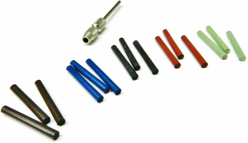 JTS 2mm Silicone Pin Polishing Points 15Pc Assortment of 5 Grades and Chuck Mandrel - Image 1